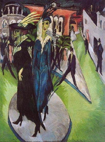 Ernst Ludwig Kirchner Potsdamer Platz oil painting picture